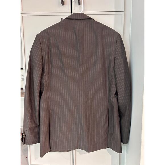 Banana Republic‎ Blazer Mens 40S Brown Striped Cotton Sport Coat 3 Button Jacket - Picture 5 of 7